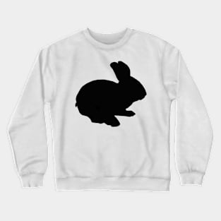 Cute Black Bunny Rabbit Crewneck Sweatshirt